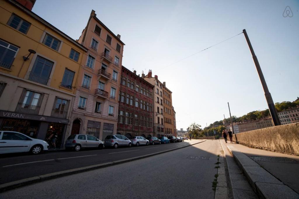 Renovated apartment Saône view in the heart of the historic district Lyon Exterior foto