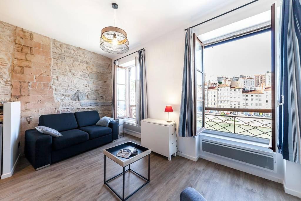 Renovated apartment Saône view in the heart of the historic district Lyon Exterior foto