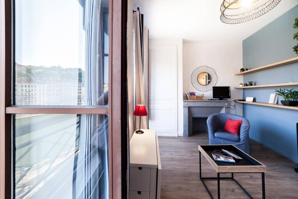 Renovated apartment Saône view in the heart of the historic district Lyon Exterior foto